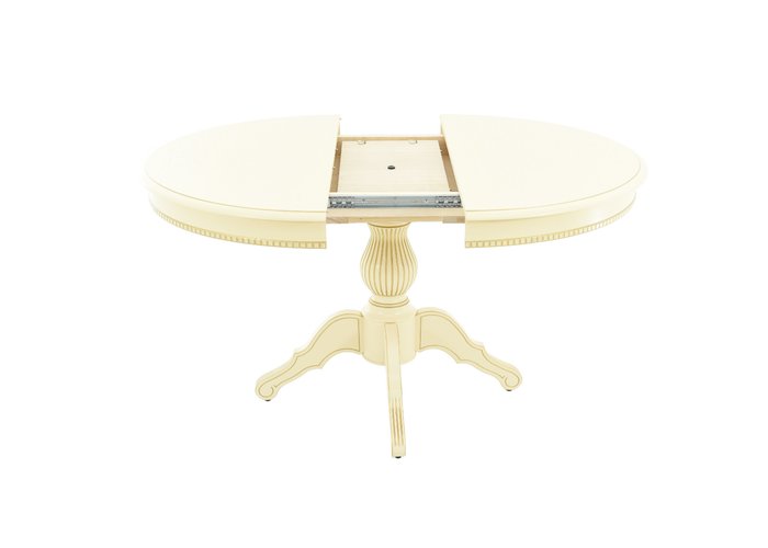 Обеденный стол «Рафаэль Круг» (Тон 9 - Слоновая кость + золото), фото #DSC_2211