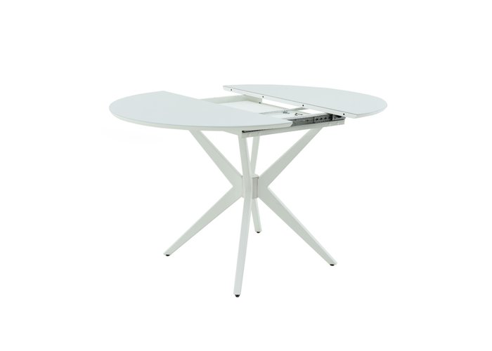 Обеденный стол «Сидней СВ» (Стекло белое, Тон 9 - Эмаль белая), фото #DSC_4307
