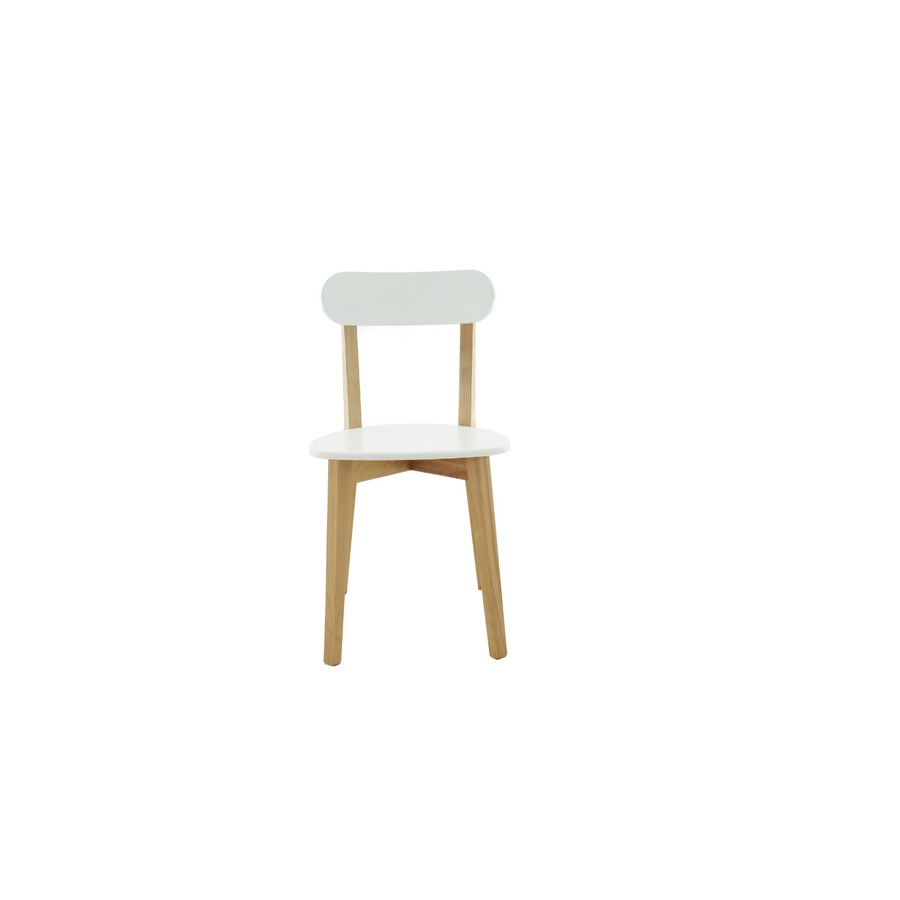Стул «Дакар» с жёстким сиденьем, Тон 100 - Дуб светлый, Тон 9 - Эмаль белая, фото #DSC_7441