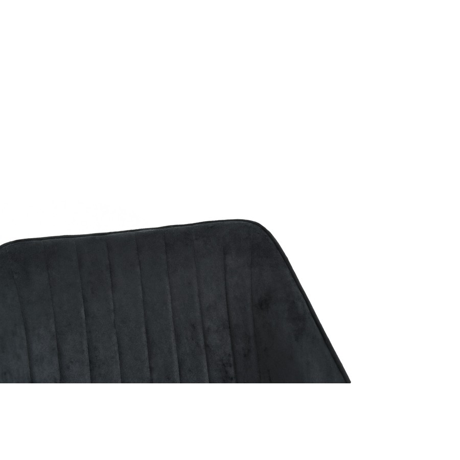Стул Вермут, велюр Brendy Graphite, опоры чёрные с механизмом вращения, фото #DSC_0906