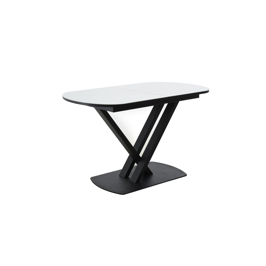 Обеденный стол «Чикаго», Стекло Opti белое, 120(151.5)х80 см, фото #DSC_6779