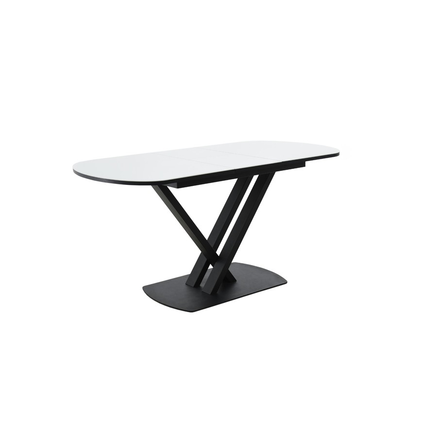 Обеденный стол «Чикаго», Стекло Opti белое, 120(151.5)х80 см, фото #DSC_6795