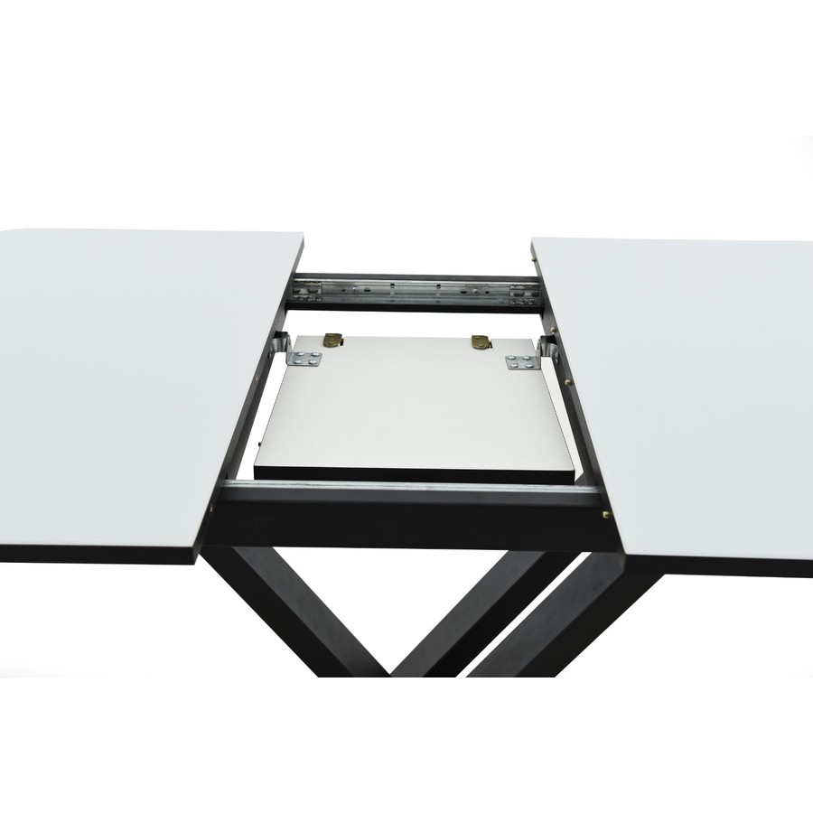 Обеденный стол «Чикаго», Стекло Opti белое, 120(151.5)х80 см, фото #DSC_6800