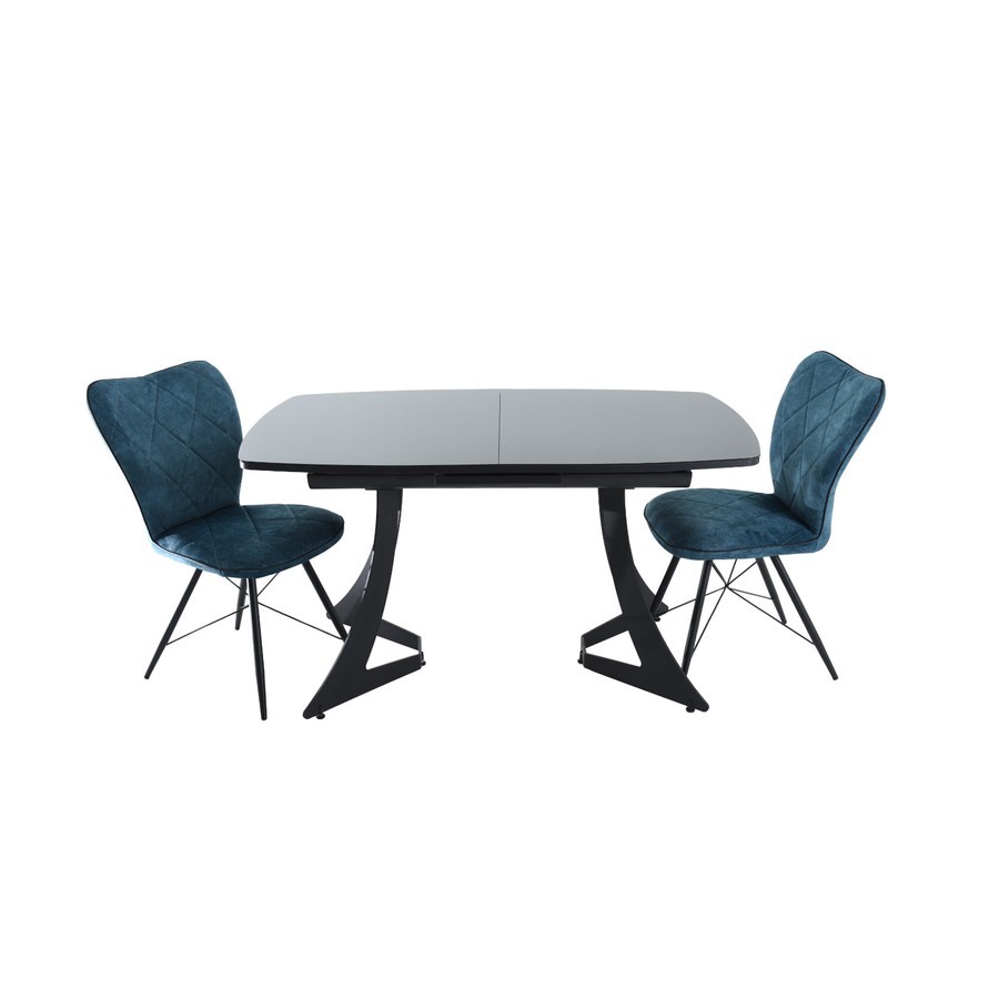 стол «Милан» (Стекло Чёрное), фото #DSC_6836