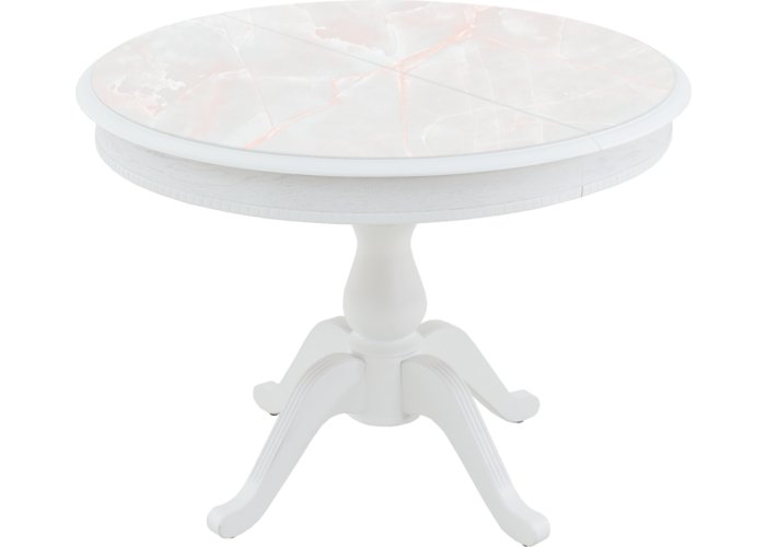 Обеденный стол «Фабрицио-1 Круг Glass Фотопечать» (Мрамор), фото #Фабрицио -1 Круг Glass (Мрамор 7)