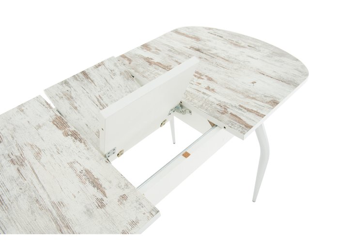 стол «Ривьера» (Пластик Дерево светлое, опоры хром), фото #DSC_3636