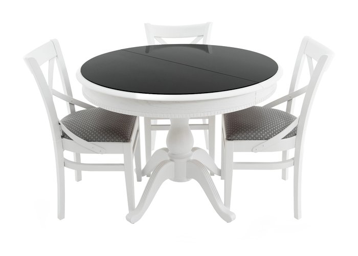 Обеденный стол «Фабрицио-1 Круг Glass», фото #DSC_1092