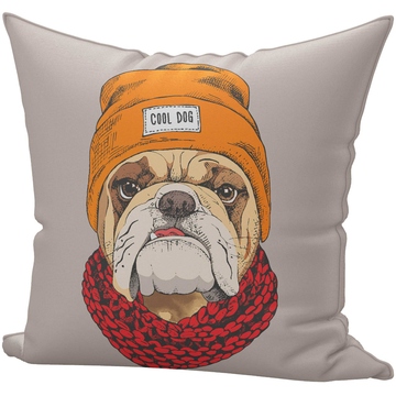  Подушка декоративная с принтом, в ассортименте, размер 45х45 см