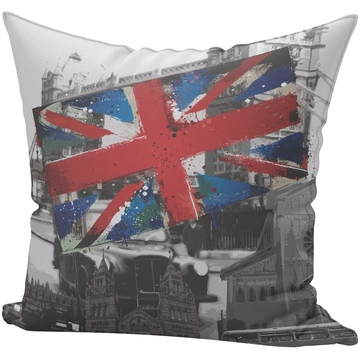  Подушка декоративная, печать купонная, размер 45х45 см