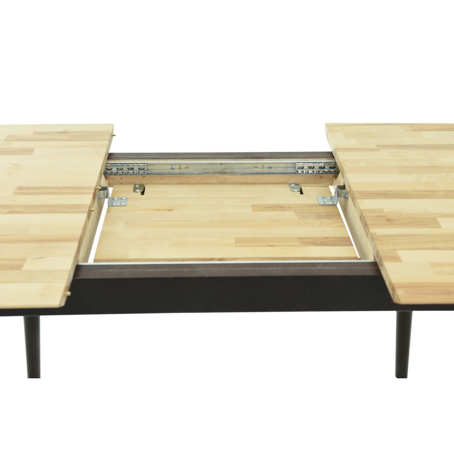 Обеденный стол «Крит» (Тон 100 / опоры и подстолье Черная эмаль), фото #DSC_3995