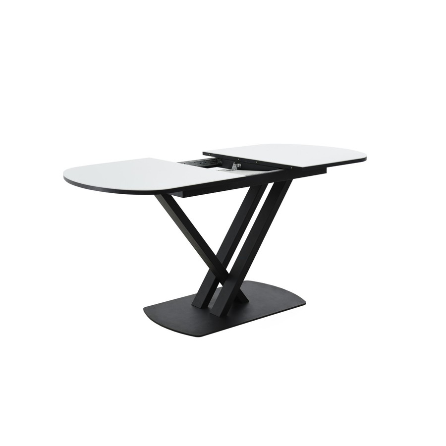 Обеденный стол «Чикаго», Стекло Opti белое, 120(151.5)х80 см, фото #DSC_6783