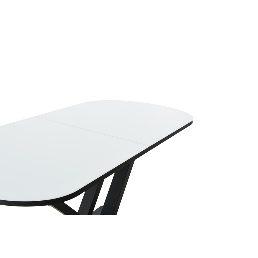 Обеденный стол «Чикаго», Стекло Opti белое, 120(151.5)х80 см, фото #DSC_6803