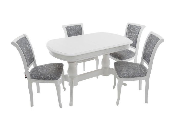 Обеденный стол «Фабрицио 2М» (Тон 9 - Эмаль белая), фото #DSC_0964